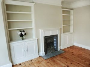 Victorian alcove cabinets