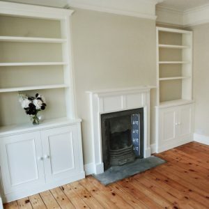 Victorian alcove cabinets