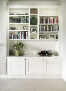 Large fitted alcove unit