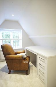 built in home office desk