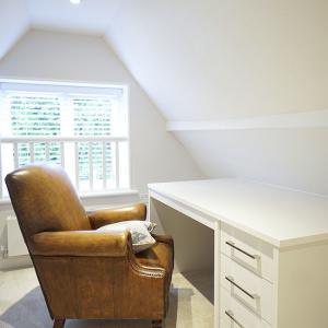 built in home office desk