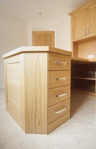 Custom made fitted home office drawers