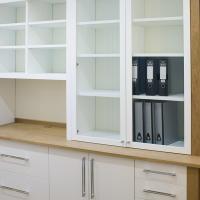 built in home office cabinets