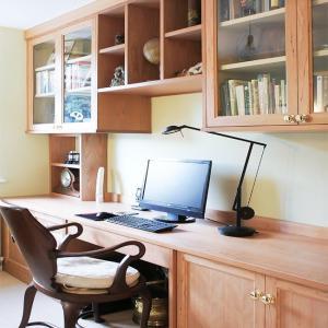 Gorgeous Fitted home office furniture in Cherry wood