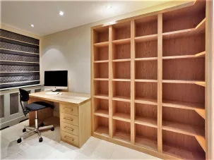 Home office furniture Bookcase with built in desk