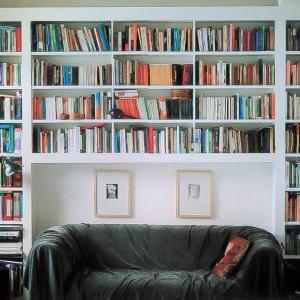 Living room built in shelves