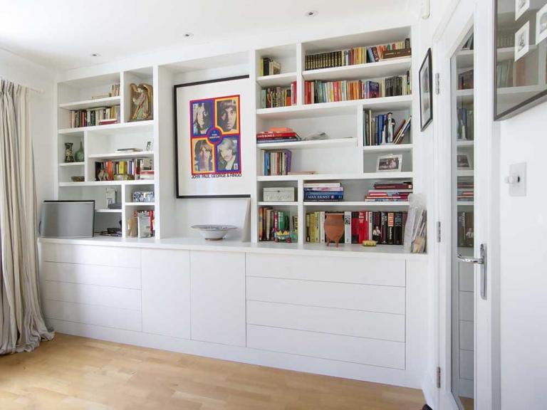 Modern contemporary large living room cupboards Built in Solutions
