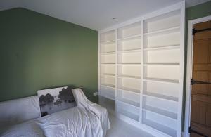 bookcases fitted in bedroom