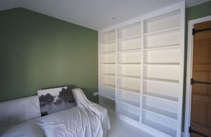 bookcases fitted in bedroom