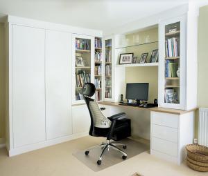 modern built in home office