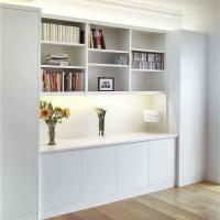 Lounge built in furniture with lighting and bookcases