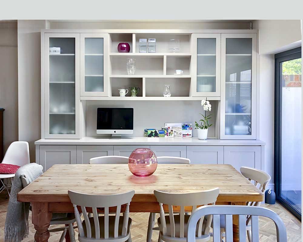 built in cupboards dining room