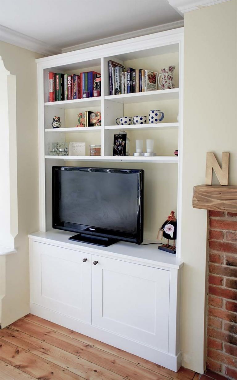 Large TV Alcove cupboard Built in Solutions