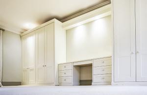 Built in bedroom furniture with dressing Table