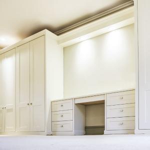 Built in bedroom furniture with dressing Table