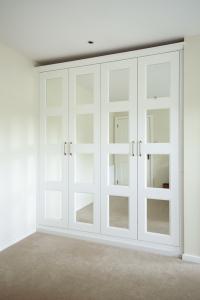 wardrobe with mirror doors