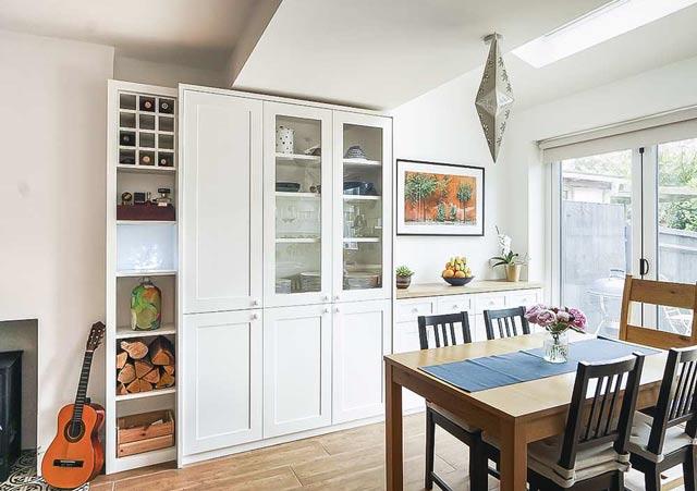 dining room built in cabinets