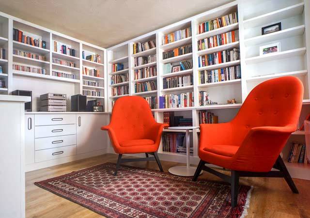 Fitted home library