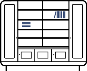 2.0m-to-3.0m--3-cupboards---2-column-bookcase----tall-outer-cupboards