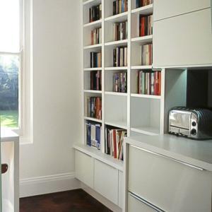 contemporary alcove unit with low cabinets in Oxford