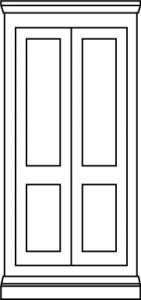2 panel traditional door style