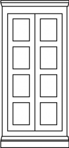 4 equal panel door style