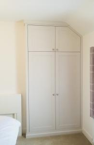 ALcove wardrobe with sloping ceiling