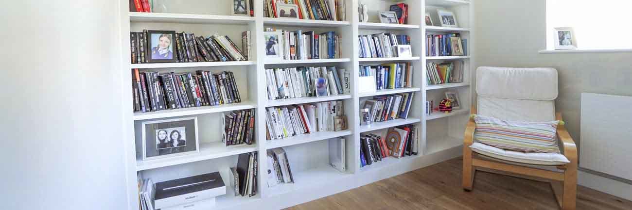 Built In Bookcases Fitted, Made To Measure Bookcases Uk