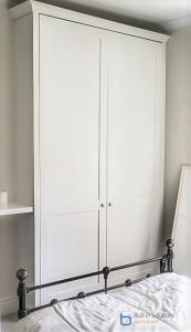 Bespoke fitted alcove wardrobes with shaker doors