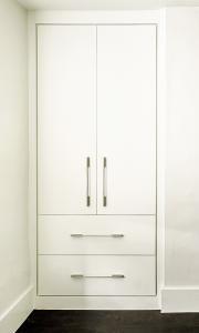 Contemporary styled built in Alcove wardrobe with drawers