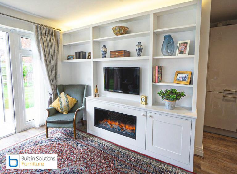 TV units with Built in Fires Built in Solutions