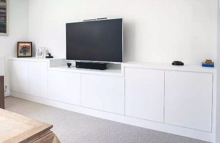 contemporary built in TV cabinet