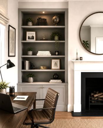 Alcove Cupboards in a Home office