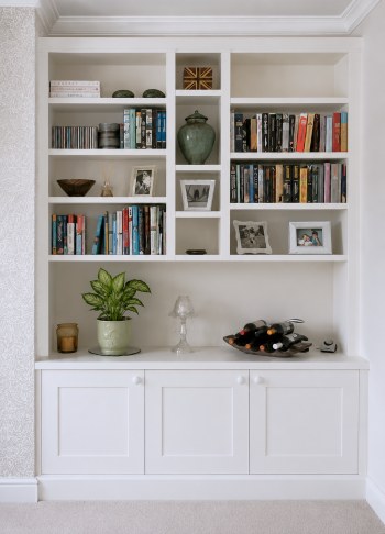 Built-in alcove cupboards