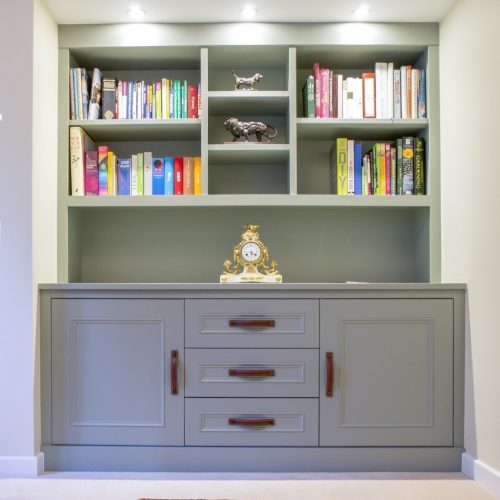 Fitted Alcove cupboards with drawers