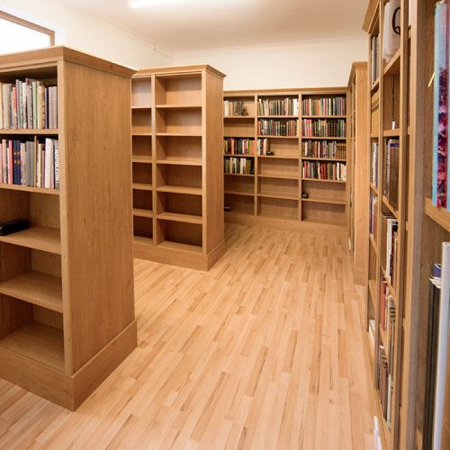 Home Library in Oak for lots of books
