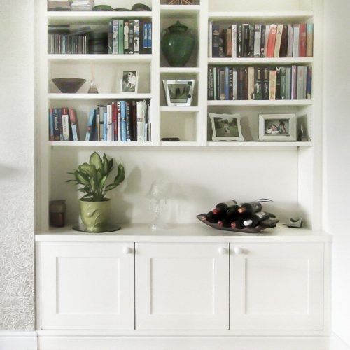 Large fitted alcove unit