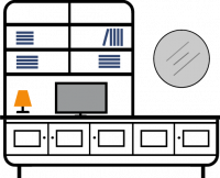 5-door---partial-bookcase-with-display-area-for-tv