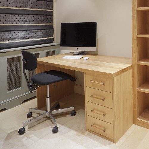 Oak desk with drawers