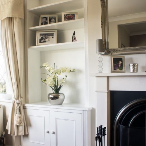 Traditional styled alcove cupboard