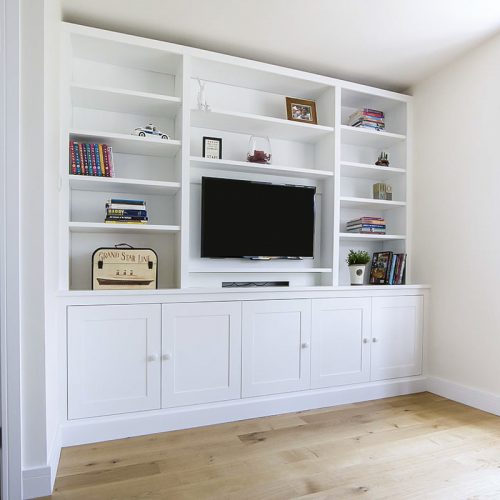 built in TV media center cabinets