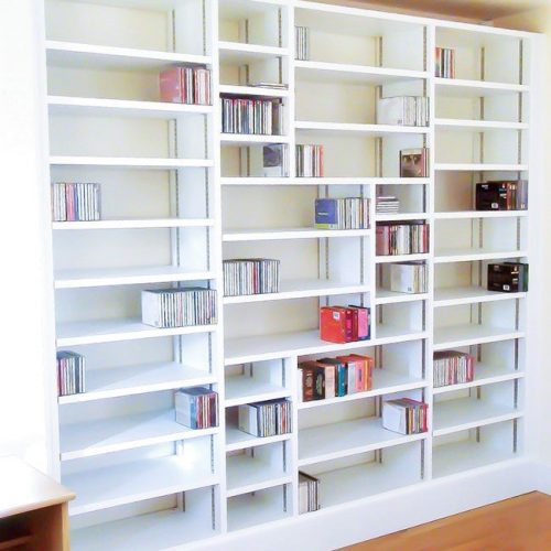 Contemporary bookcases in white
