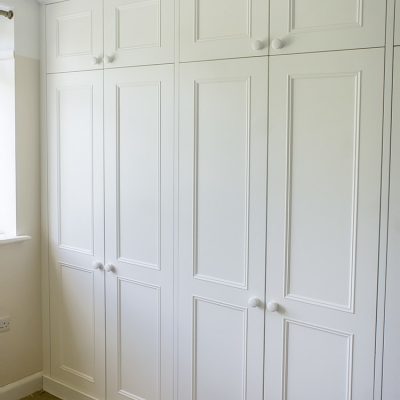 fitted victorian wardrobe with high doors