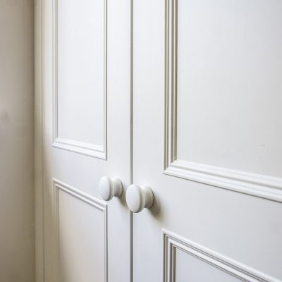 victorian door beading close up